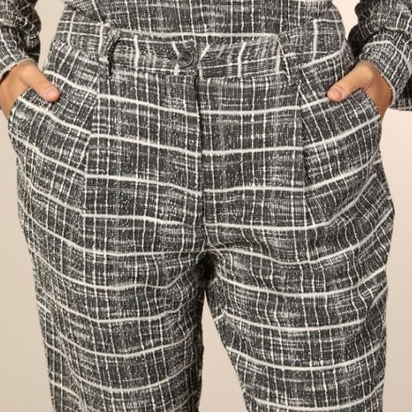 Anthropologie Pants - NWT Numph Caviar Tweed Trousers